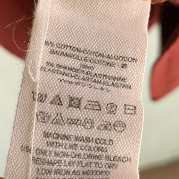 Free People Lace-Up Top Rust Sz Small - Picture 5 of 5